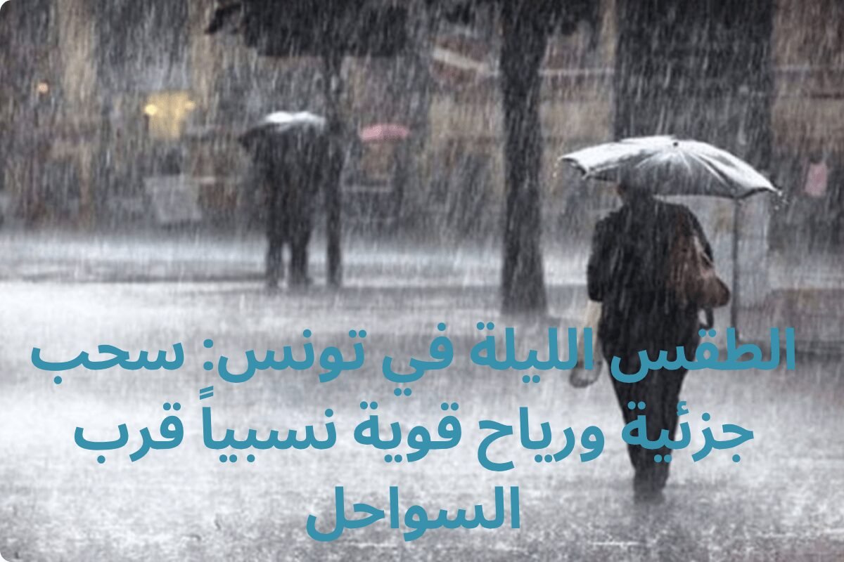 الطقس الليلة في تونس: سحب جزئية ورياح قوية نسبياً قرب السواحل