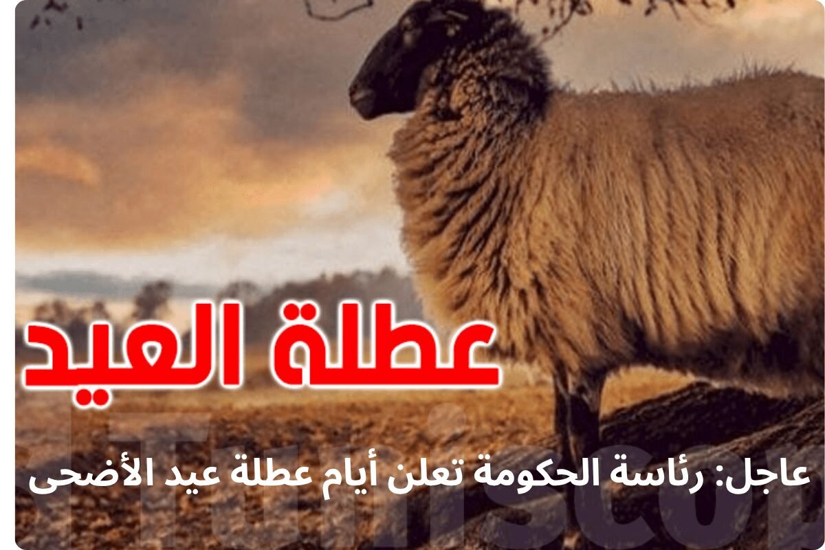 عاجل: رئاسة الحكومة تعلن أيام عطلة عيد الأضحى